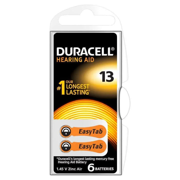Батерия цинково въздушна DURACELL ZA13 6 бр. бутонни