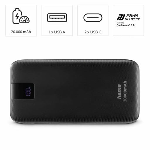 Батерия за лаптоп Hama 00201719 Антрацит 20000 mAh