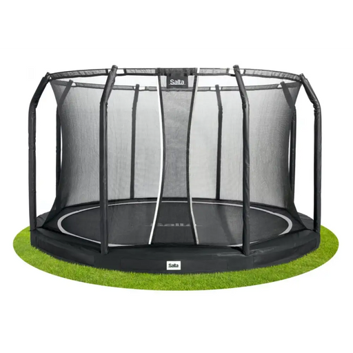 Батут Premium Ground Combo 251 см черен