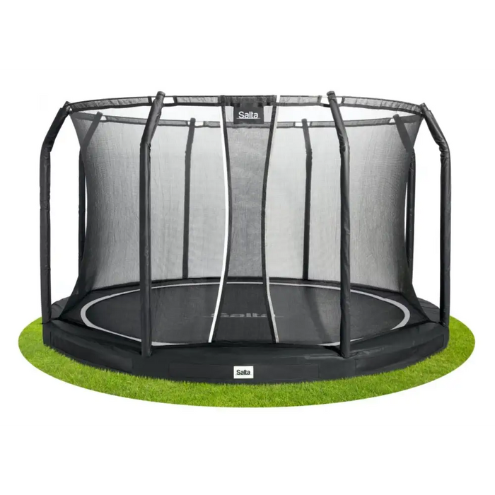 Батут Premium Ground Combo 251 см черен