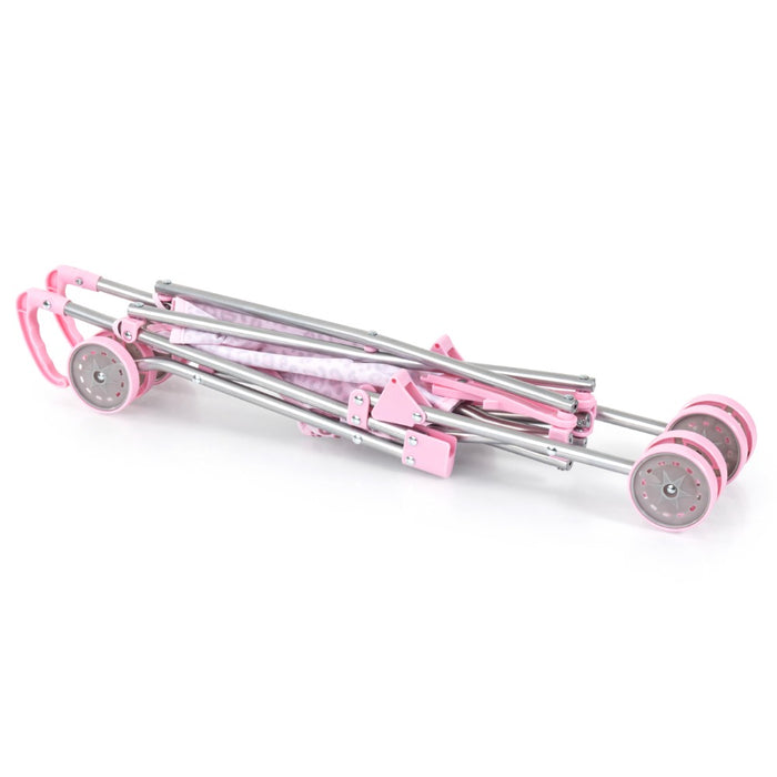 Количка за кукли Bayer Design - Buggy, розова
