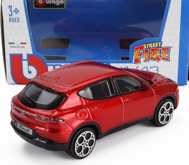 Метална кола Bburago - Alfa Romeo Tonale 2023, 1:43, червена