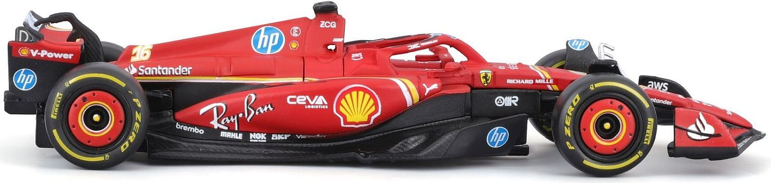 Комплект метални колички Bburago - Ferrari SF-24 Formula 1, 1:43, 2 броя