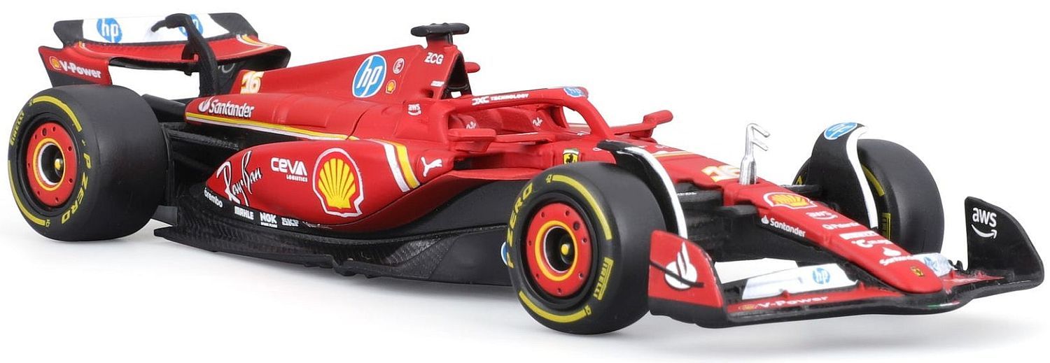 Комплект метални колички Bburago - Ferrari SF-24 Formula 1, 1:43, 2 броя