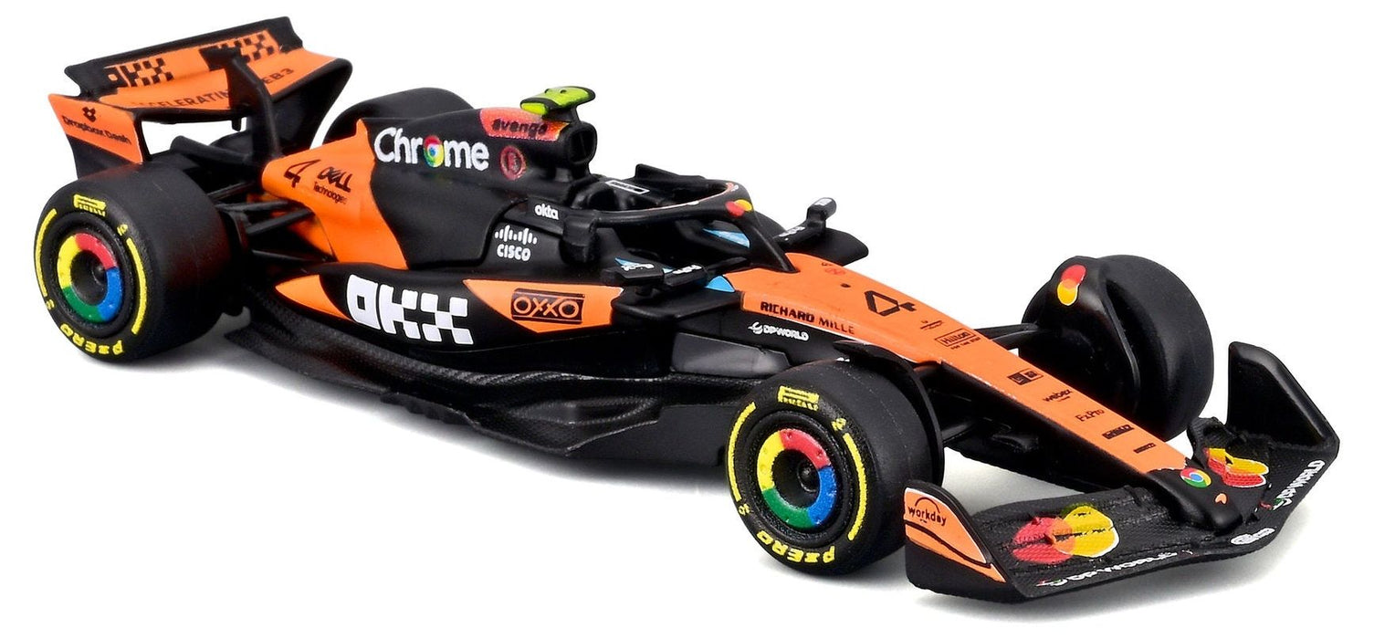 Метална количка Bburago - McLaren F1 MCL39, Lando Norris, 1:64