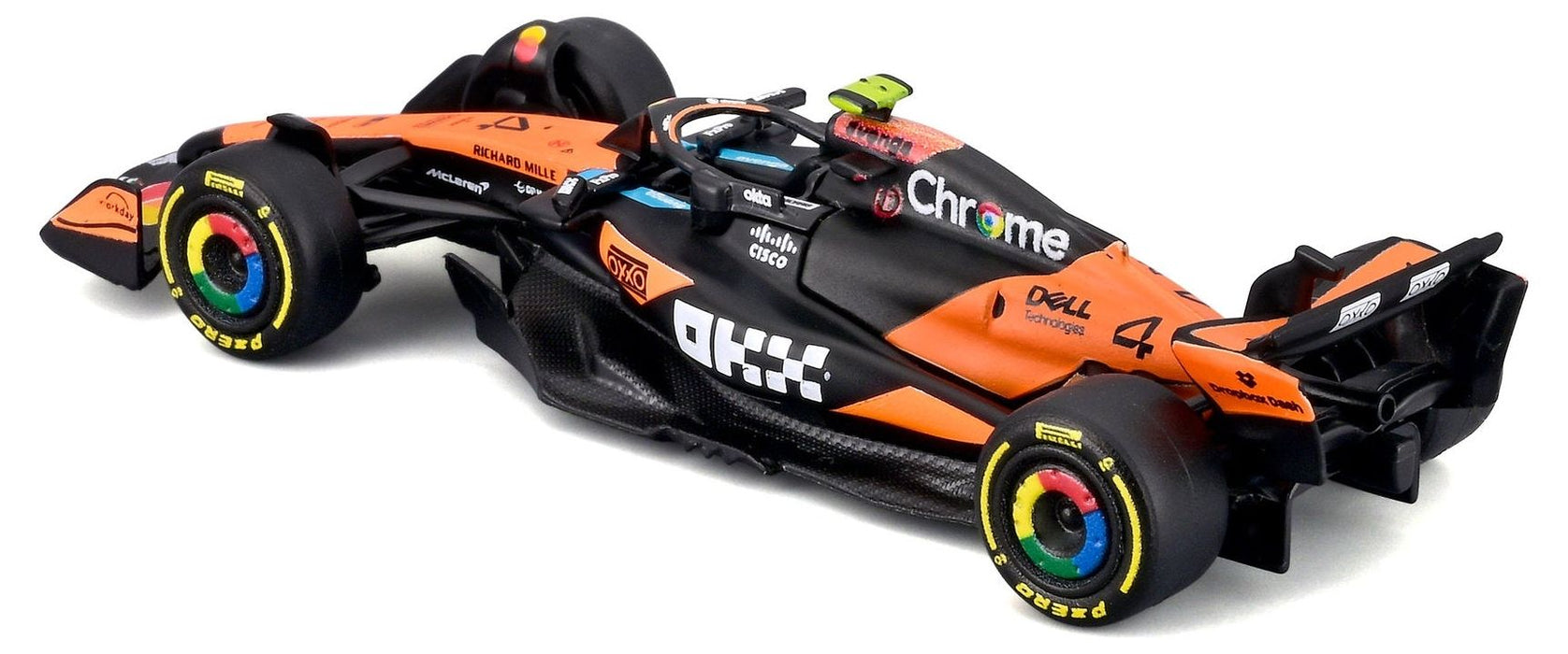 Метална количка Bburago - McLaren F1 MCL39, Lando Norris, 1:64