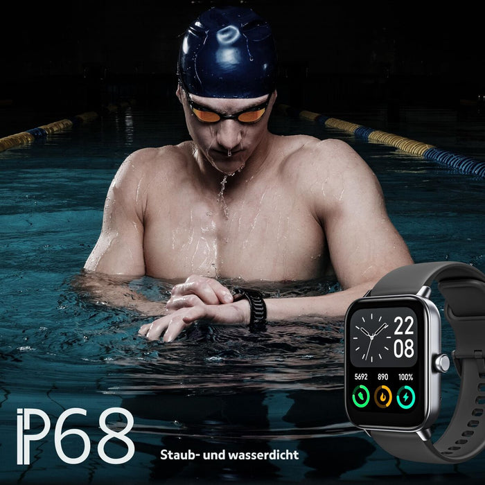 Смарт часовник beafon WATCH 101 1,8" Черен Сив