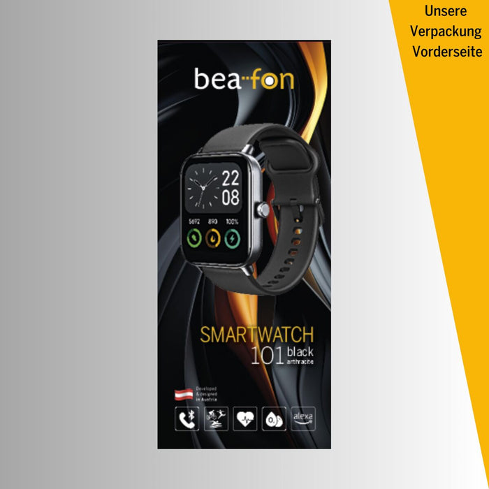 Смарт часовник beafon WATCH 101 1,8" Черен Сив
