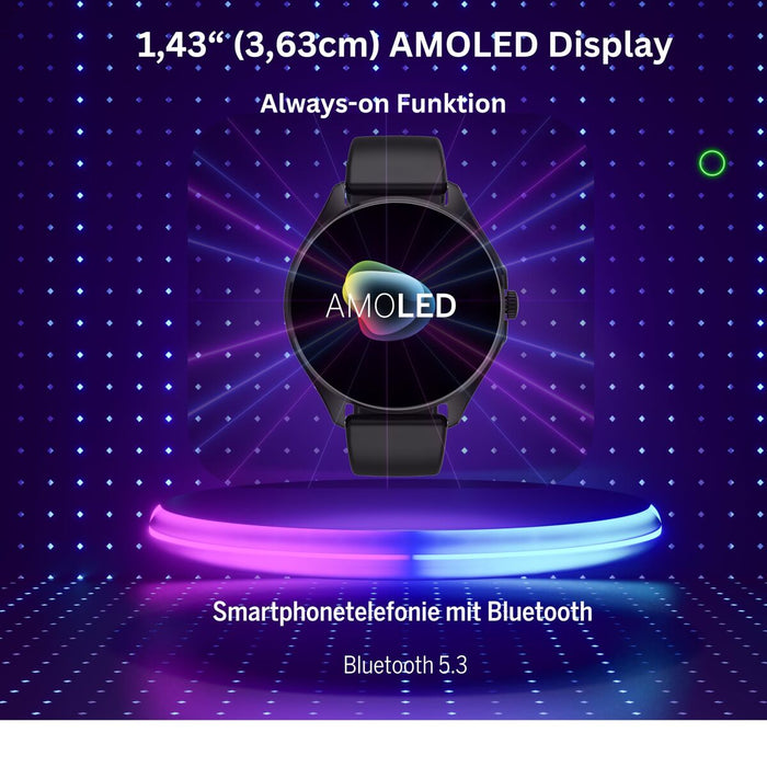 Смарт часовник beafon WATCH 402 43 mm 1,43" Черен