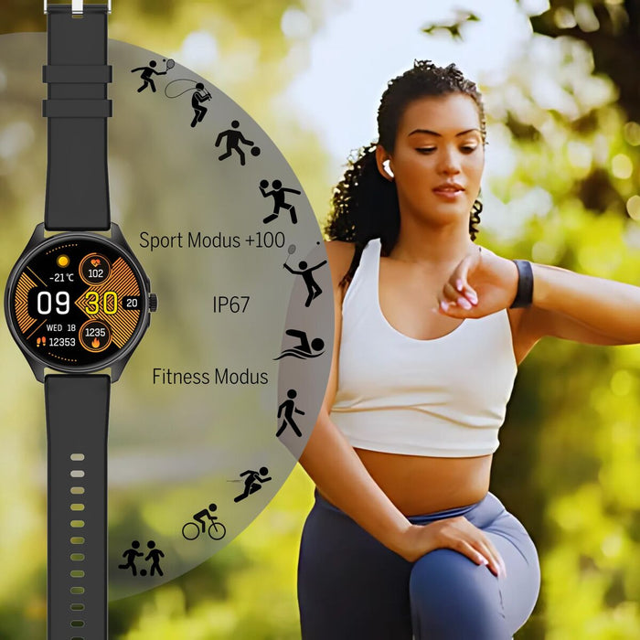 Смарт часовник beafon WATCH 402 43 mm 1,43" Черен