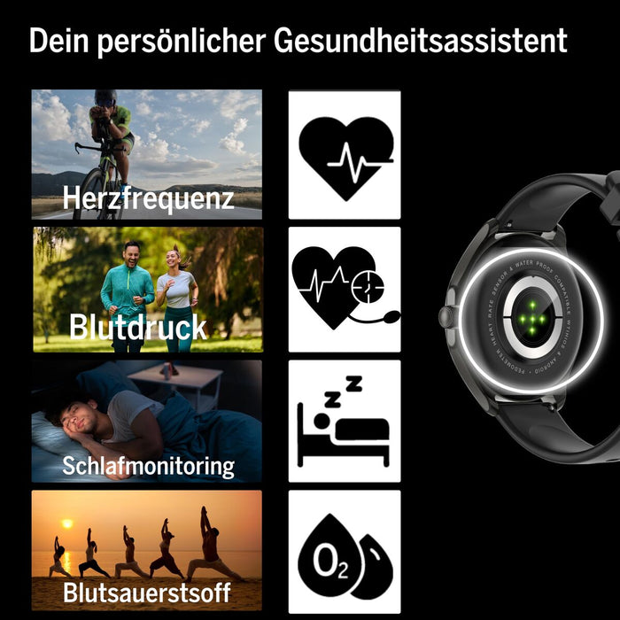 Смарт часовник beafon WATCH 402 43 mm 1,43" Черен