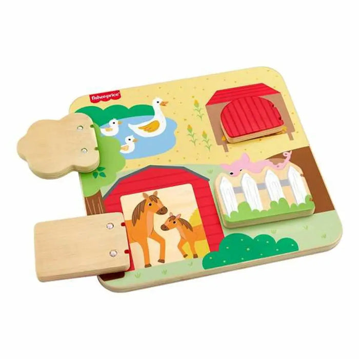 Бебешка играчка Mattel 20 x 20 x 1,91 cm Животни