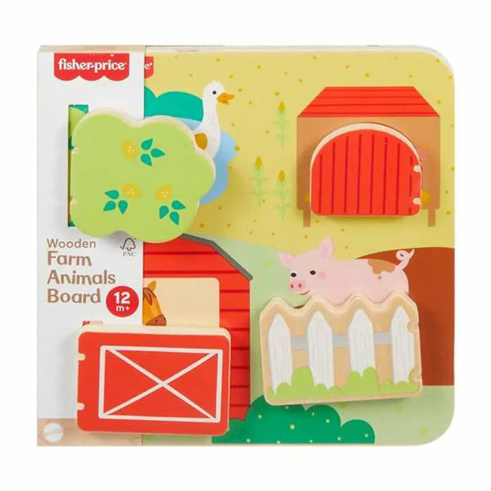 Бебешка играчка Mattel 20 x 20 x 1,91 cm Животни