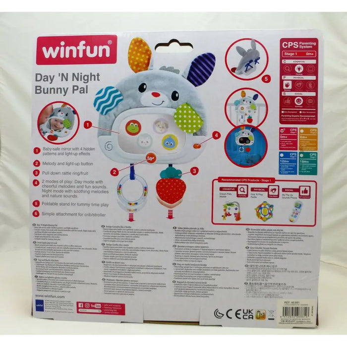 Бебешка играчка Winfun Заек 25 x 35 x 2,5 cm (4 броя)