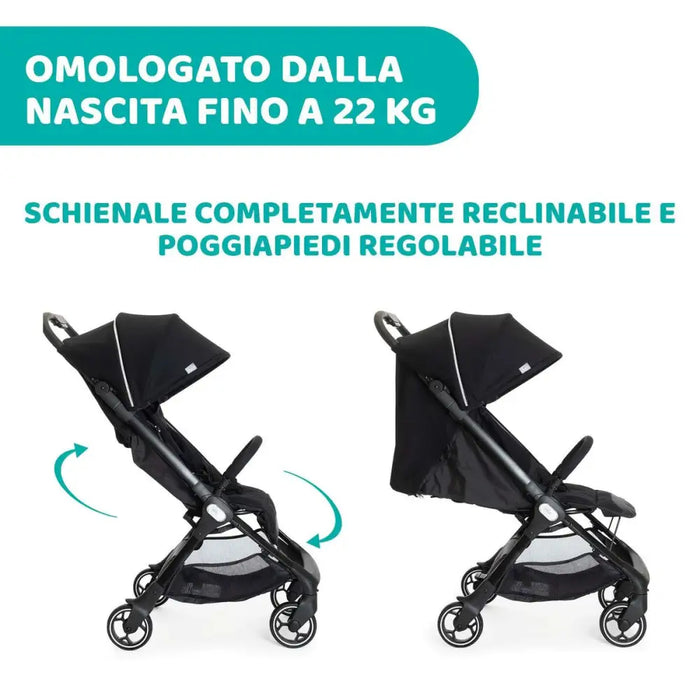Бебешка Количка за Разходка Chicco Черен