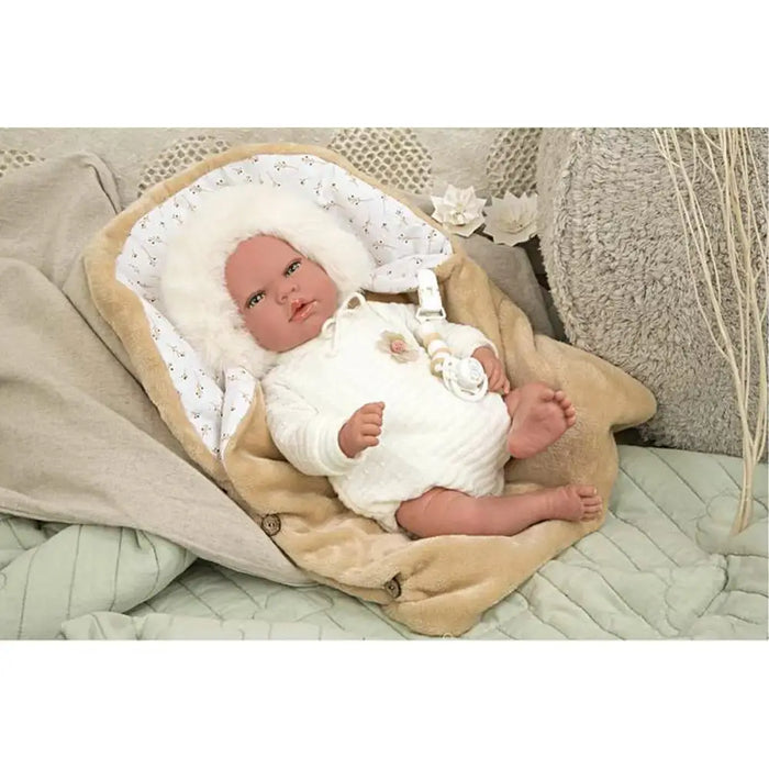 Бебешка кукла Arias Reborn Alenandra 40 cm Биберон