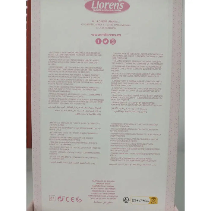 Бебешка кукла Llorens 38358 38 cm