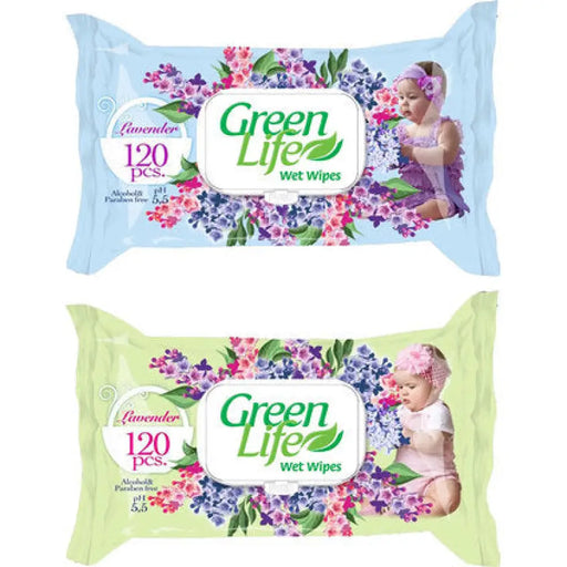 БЕБЕШКИ МОКРИ КЪРПИ 120БР. GREEN LIFE