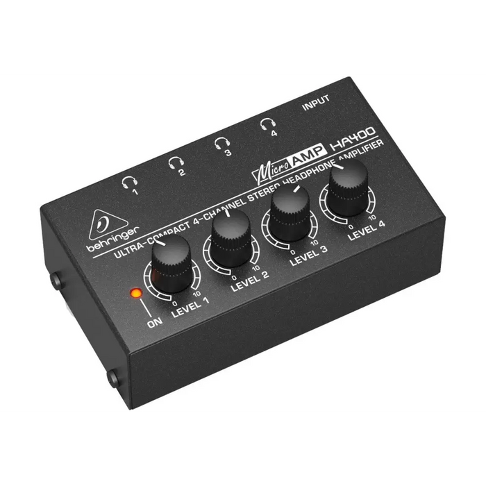 Behringer HA400 - ултракомпактен 4-канален стерео усилвател