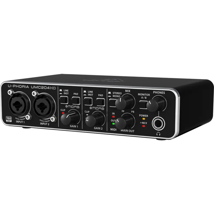Behringer UMC204HD допълнително музикално оборудване