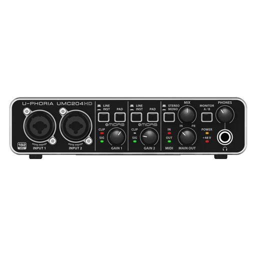 Behringer UMC204HD допълнително музикално оборудване