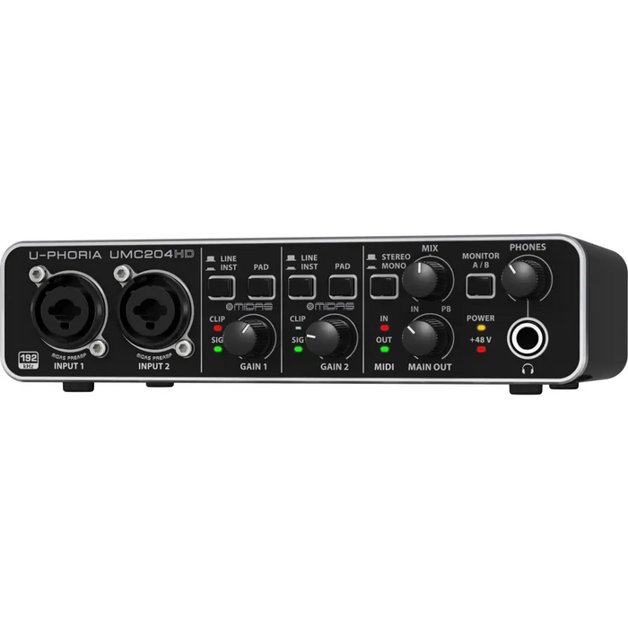 Behringer UMC204HD допълнително музикално оборудване