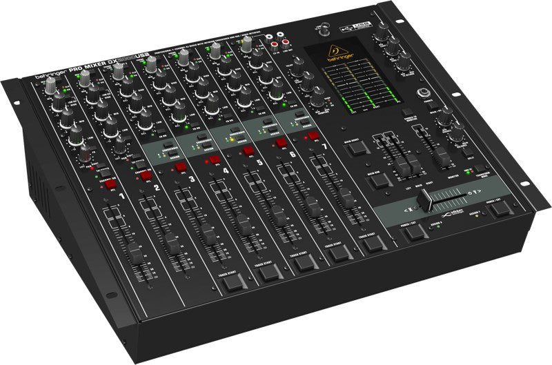 Behringer DX2000USB - професионален 7-канален DJ миксер с INFINIUM „безконтактен“ VCA кросфейдър и USB/аудио интерфейс.