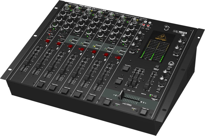 Behringer DX2000USB - професионален 7-канален DJ миксер с INFINIUM „безконтактен“ VCA кросфейдър и USB/аудио интерфейс.