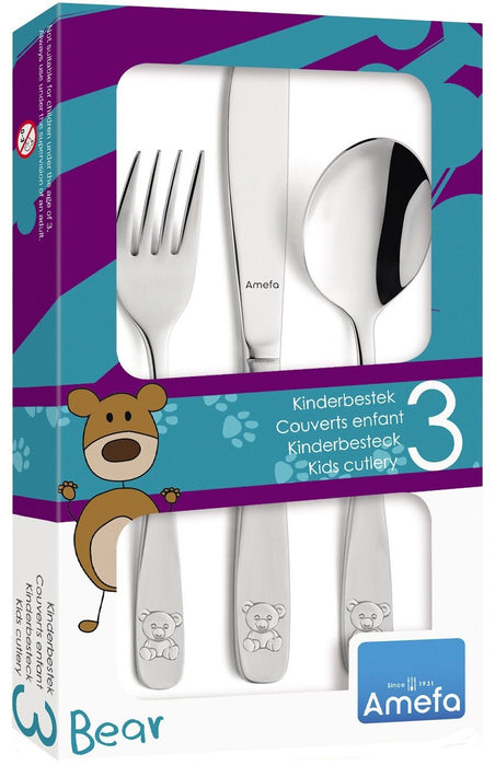Детски комплект за хранене Amefa - Teddy, 3 части