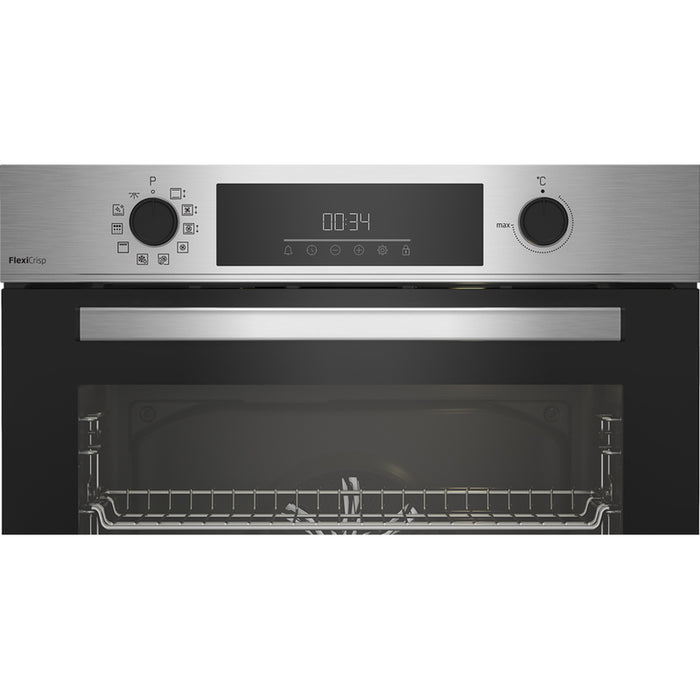 Фурнa за вграждане BEKO BBIM 12300 XMPSEF 72 L, А+, ТЕЛЕСКОПИЧНА СИСТЕМА, ПЛАВНО ЗАТВАРЯНЕ, ПИРОЛИТИЧНО ПОЧИСТВАНЕ