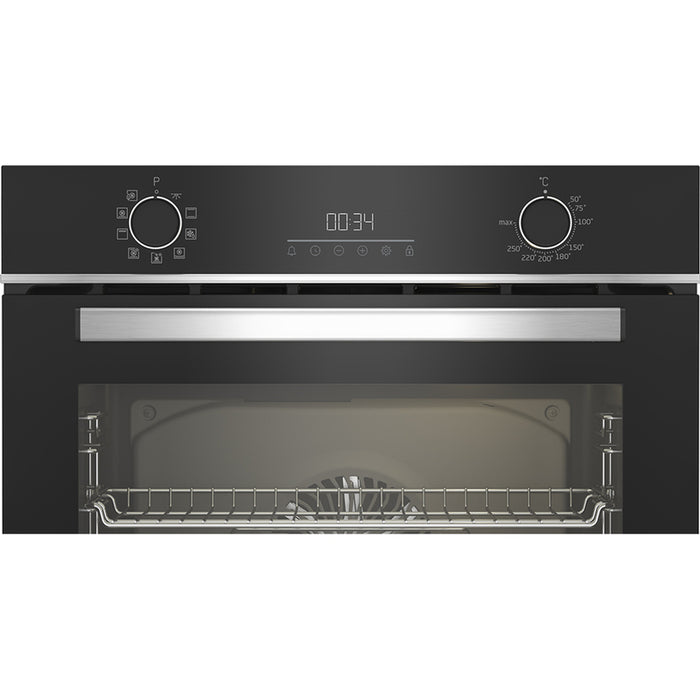 Фурнa за вграждане BEKO BBIMA 13300 XS 72 L, А+, КАТАЛИТИЧНИ ПАНЕЛИ, ТЕЛЕСКОПИЧНА СИСТЕМА, ПЛАВНО ЗАТВАРЯНЕ