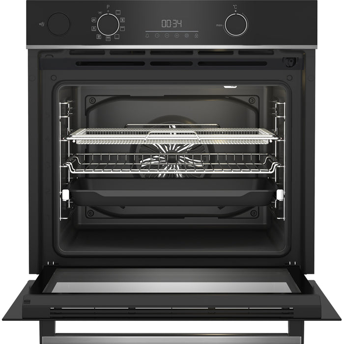 Фурнa за вграждане BEKO BBISA 13300 XMPE 72 L, А+, ТЕЛЕСКОПИЧНА СИСТЕМА, ПИРОЛИТИЧНО ПОЧИСТВАНЕ