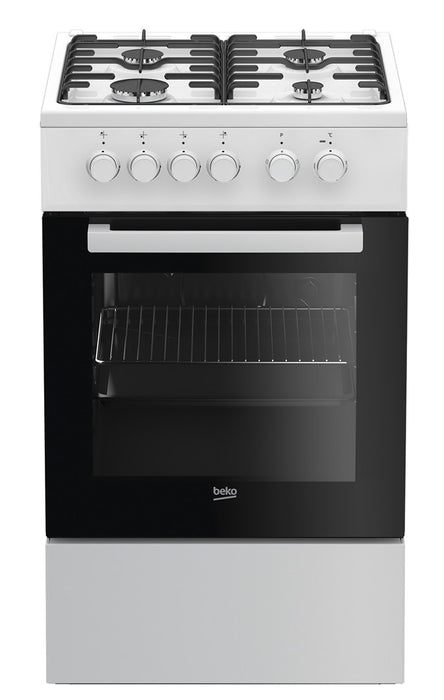 Beko FSS52020DW готварска печка Свободностояща готварска печка Газова Бяла A
