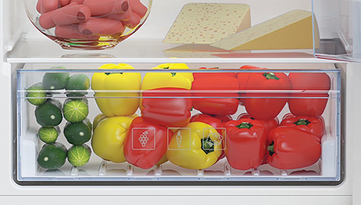 Beko BCSA285K4SN хладилник с фризер за вграждане 271 LE Бял