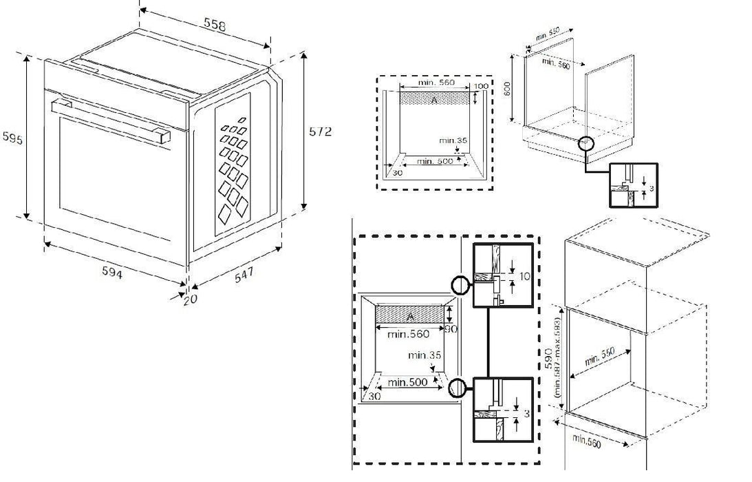 Термо електрическа фурна Beko BBIE123001BD Black