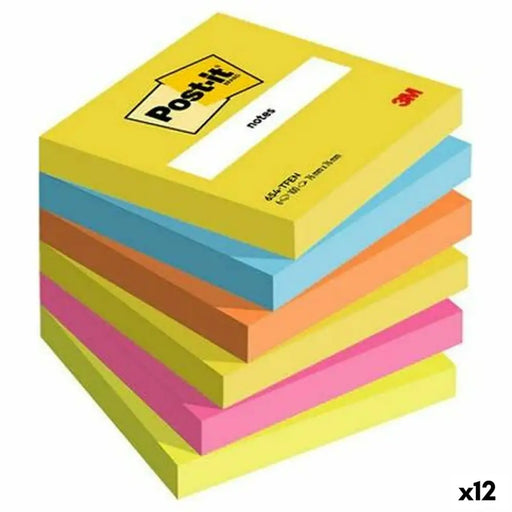 Бележника Post-it 76 x 76 mm Многоцветен 100 Листи (12 броя)
