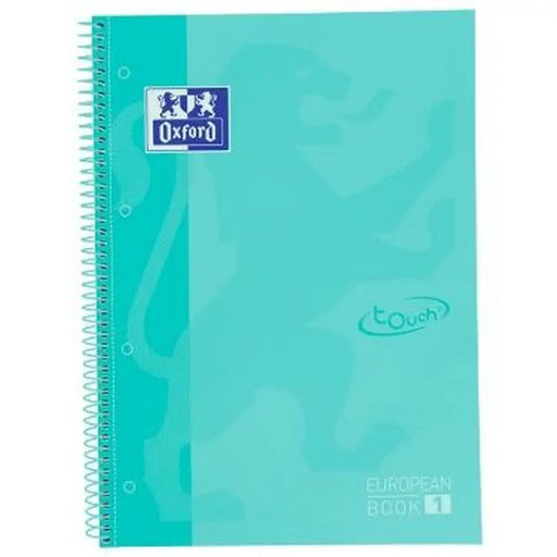 Бележник със Спирала Oxford TOUCH EUROPEANBOOK Мента A4 80