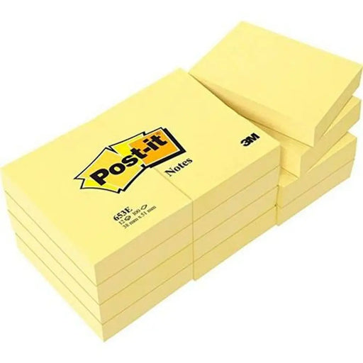 Бележника Post-it 38 x 51 mm Жълт (15 броя)