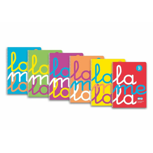 Бележник със Спирала Lamela Четвърт 80 Листи (6 броя)