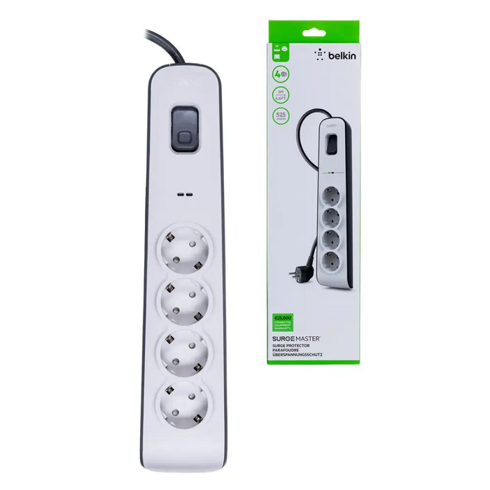 Belkin BSV400VF2M защита от пренапрежение Бял 4 AC изход(а)