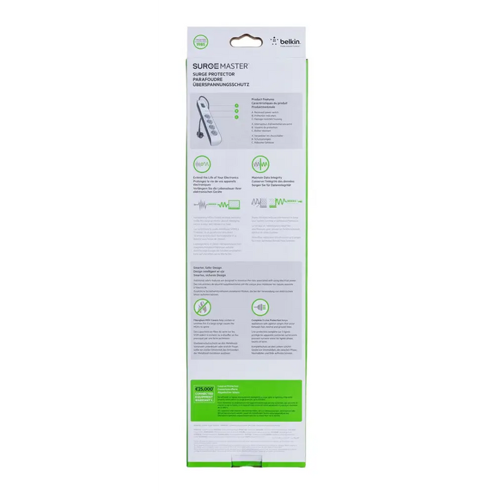 Belkin BSV400VF2M защита от пренапрежение Бял 4 AC изход(а)