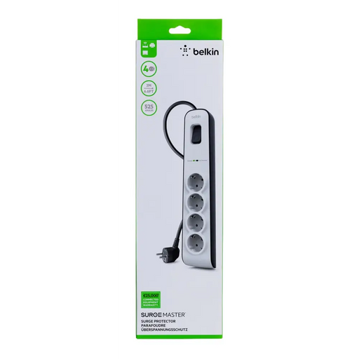Belkin BSV400VF2M защита от пренапрежение Бял 4 AC изход(а)