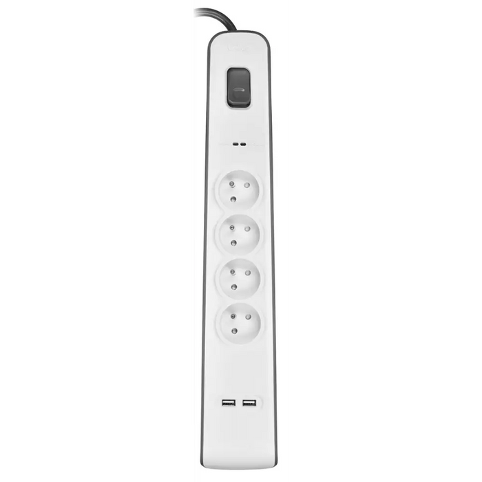 Belkin BSV401CA2M защита от пренапрежение Черен Бял 4 AC