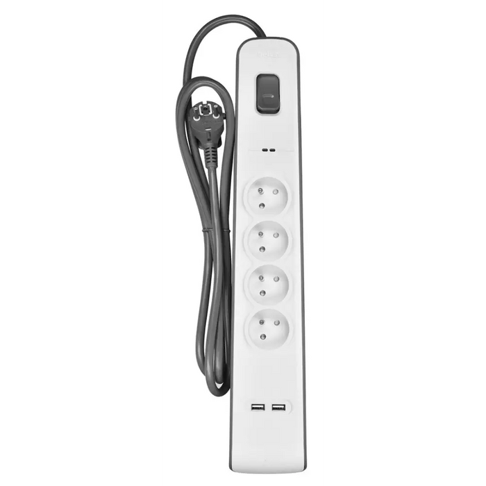 Belkin BSV401CA2M защита от пренапрежение Черен Бял 4 AC