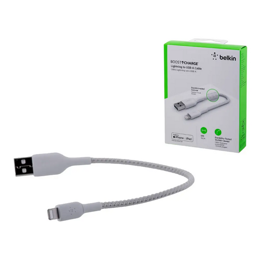 Belkin CAA002BT0MWH Lightning кабел 0.15 m Бял