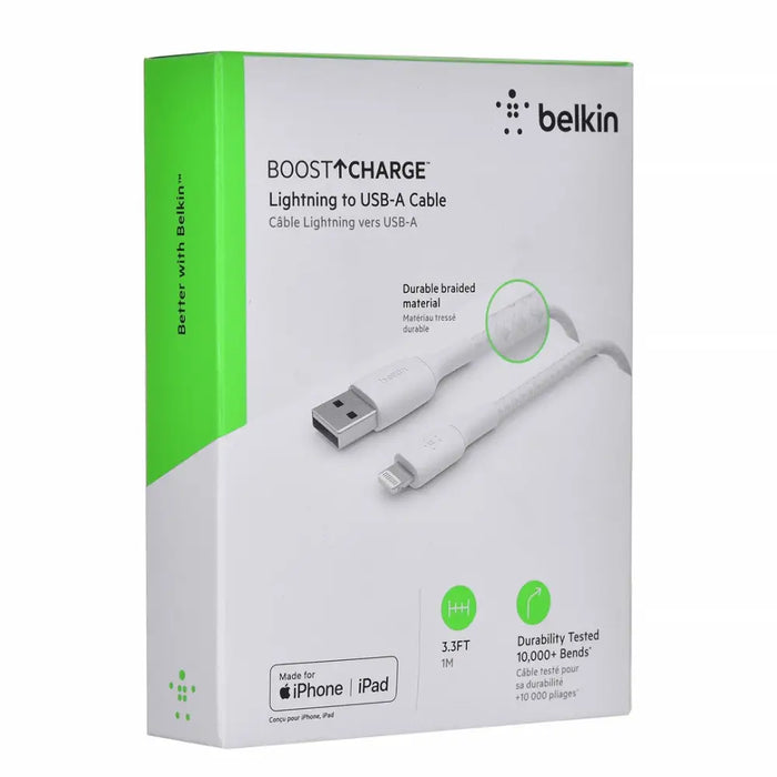Belkin CAA002BT1MWH светкавичен кабел 1 м Бял