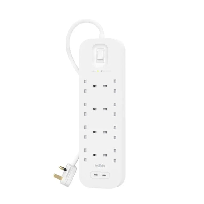 Belkin Connect Бял 8 AC контакт(а) 2 m