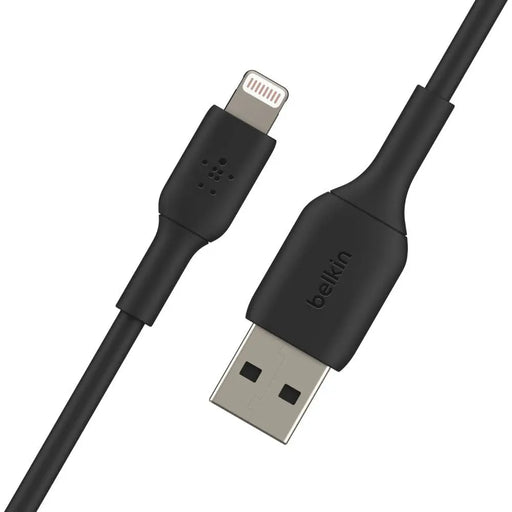 BELKIN PVC USB КАБЕЛ USB-A - LIGHTNING 1M ЧЕР