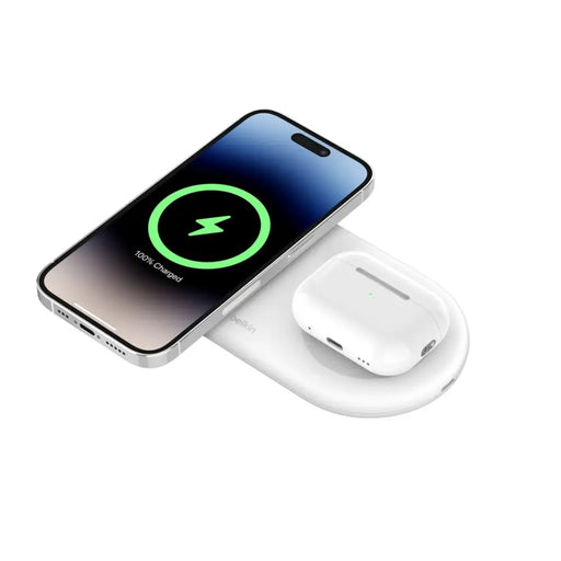 Belkin WIZ021VFWH - Подложка за безжично зареждане 2 в 1