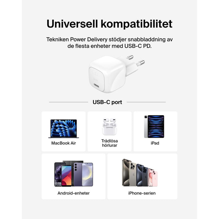 Зарядно за стена Belkin WCA008KQ1MWH-B6 Бял 30 W